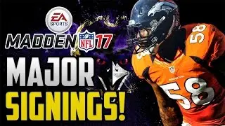 Madden 17 Baltimore Ravens Franchise Mode: Major Free Agent Signings! Ep 26 PS4