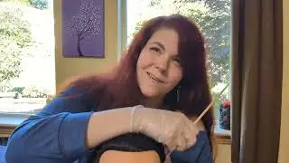 ASMR - Scalp Scratching and Hair Styling Roleplay - Gloves, Picks, Brushing and Friendly Advice