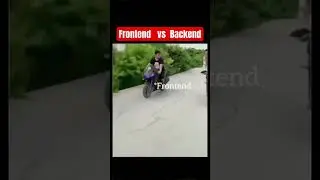 Frontend vs Backend 😇🤪#funnyvideo #memes  #developer