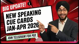 Confirmed list of new cue cards 2025 | Jan to April 2026 First Version PDF | Download now