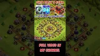 10 Lavaloon + 11 Lighting Spell TH10 Attack strategy #clashofclans #coc #th10