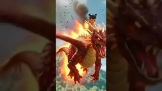 Dragon Become Nezha's Friend and Rider  After Fight #ai #nezha #dragon #pokemon