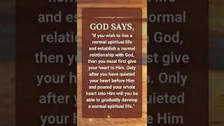 Nurturing a Normal Spiritual Life: God's Guidance and Your Heart #praisegod #quotes  #biblebooks