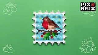Robin Winter Stamp - Pix Brix Instructions