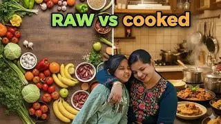 Raw vs Cooked: Kaun Sa Hai Zyada Tasty? 🤔🍎| Nayraa Shivaa Vlogs 