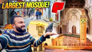 Exploring Casablanca - The Hassan II Mosque, Cost 800 million euros | Morocco 🇲🇦  EP 02