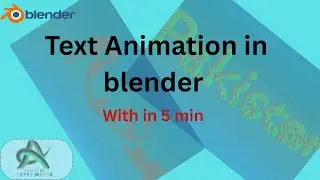 Text Animation with Particles & Force Fields in Blender 4.1