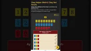 m2rehberi.com Yeni Metin2 Okey Helper Not Paneli #metin2   #metin2etkinlik   #metin2okey