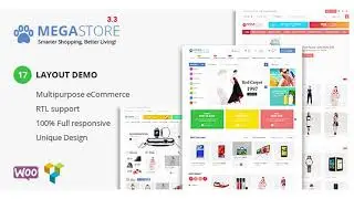 Mega Store - Super Market RTL Responsive WooCommerce WordPress Theme | Themeforest Website