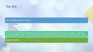 21st Century Skills - 4Cs