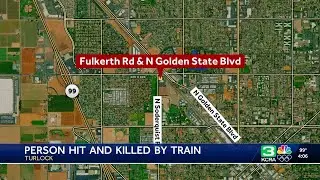 Turlock train crash leaves pedestrian dead, police say