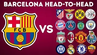 FC Barcelona vs Top Clubs &mdash; Complete Head-to-Head Records...Guess who has more wins