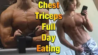 Lean Bulk Series #2 - Road To Aesthetics | Chest & Triceps | FULL DAY of Eating On a Lean Bulk |
