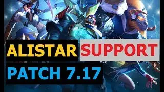 SKT T1 Wolf Play Alistar Support Patch 7.17 Korean Pro Replays