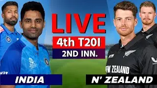 🔴 Live: IND vs NZ, 4th T20I, Cricket Live Match Today Scores, Commentary, 1st Innings