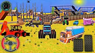 🔴Drive JCB and Uploading 🪨🏗Stone From Dumper🌋 Truck in Game #truck​​ #jcb​​ #tractor​​ #dumper​​ 
