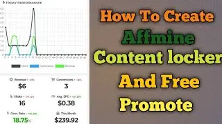 how to create affmine content locker and promote||mobile||(SH TECH UNIQUE)#content_locker #CPA_OFFER