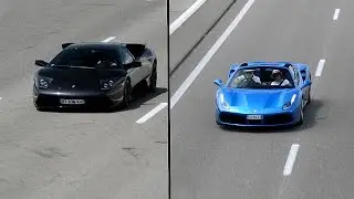 Supercars spotting from a highway bridge!