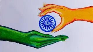 Easy Independence Day Drawing 2021 🇮🇳 / Independence Day drawing for beginners / 15th August Drawing