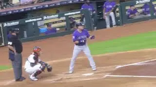 Pat Valaika at bat...Rockies vs. Astros...8/14/18