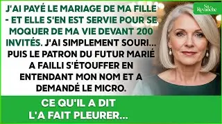 J’ai payé son mariage. Ma fille m’a humiliée… puis le patron du marié a pris le micro
