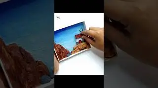 Mini world hidden inside the box 😱 #craft #diy #art #shorts