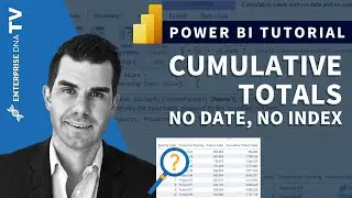Create Cumulative Totals, No Date, No Index - Advanced DAX Techniques in Power BI