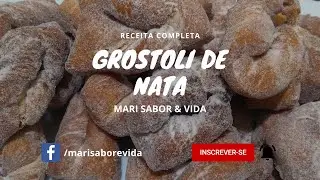 Receita Grostoli de Nata - Mari Sabor & Vida
