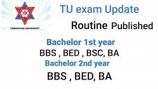 TU Bachelor 1st and 2nd year exam routine published - Study material