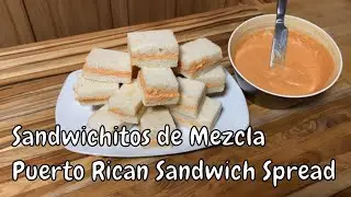 Sandwichitos de Mezcla Puerto Rico (Puerto Rican Sandwich Spread) cheez whiz