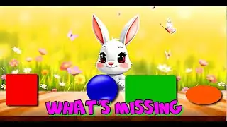 Learn Shapes | What&rsquo;s Missing? &mdash; Bunny and Shapes | Educational Game