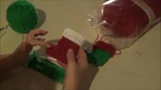 Mini Elf socks and christmas stocking - Tutorial - Crochet - English