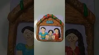 Family fridge magnet।use mdf board।clay।home decor item।wallputty craft