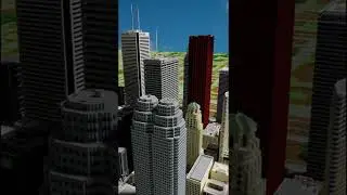 Travel Around #minecraft Building Toronto With Me! | #shorts