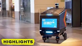 Check out Ottonomy's new delivery robot in action 🤖 (CES 2022)