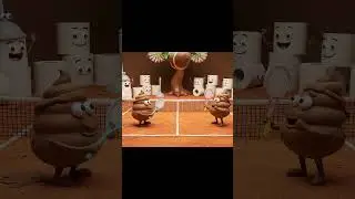 Epic Poop Tennis Battle