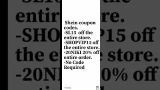 shein coupon codes 2022 that works