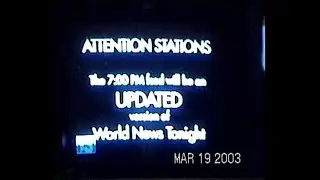 KRDO TV Control Room start of Iraq War 2003