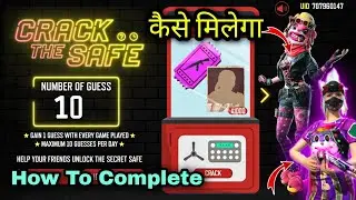 Crack The Safe Event How To Complete | FREE 2 Bundle Free Fire