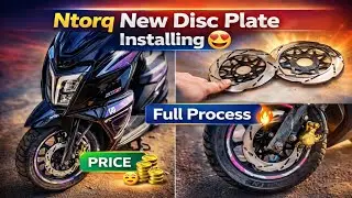 TVS Ntorq New Disc plate |😍 installing | Ntorq Air Filter🔥Full Detail