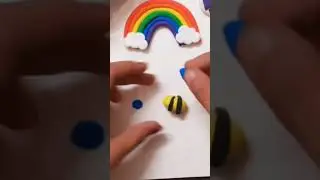 super clay yellow honey bee #diy #clayart #youtubeshorts #shorts #viralshorts