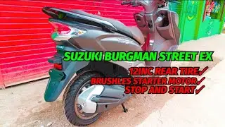 SUZUKI BURGMAN STREET 125 EX COLOR MATTE BLACK FULL REVIEW | #MOTORTRADE