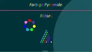 Rätsel.  Farbige Pyramide. Short.