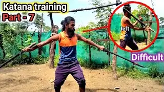 How to properly use a katana ☠️| katana training | Sword training in India Part-7 #martialarts