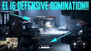 EL-16 DEFENSIVE DOMINATION ON HOTH!! +FINN!! | Star Wars Battlefront 2