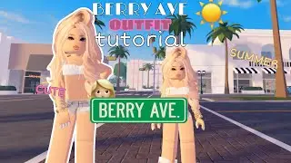 Realistic CUTE SUMMER OUTFIT 👗⛱️tutorial ￼for berry avenue!☀️🍉