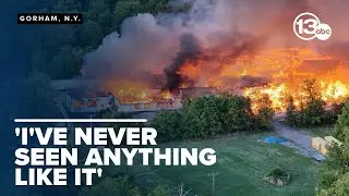 Warehouse destroyed by massive fire, prompting calls for state investigation