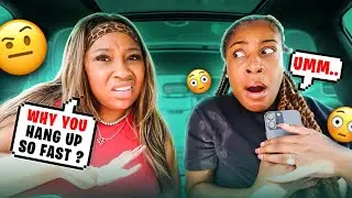 I RUSHED OFF THE PHONE WHEN MY GIRLFRIEND GOT IN THE CAR *HER REACTION THO👀..*