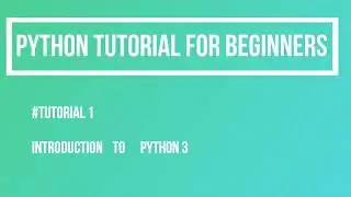 #Features and applications of python #Tutorial 1