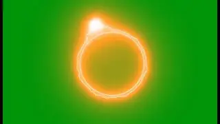 New green screen red circle audio spectrum